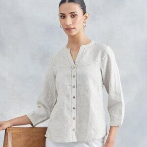 Fabindia natural linen shirt